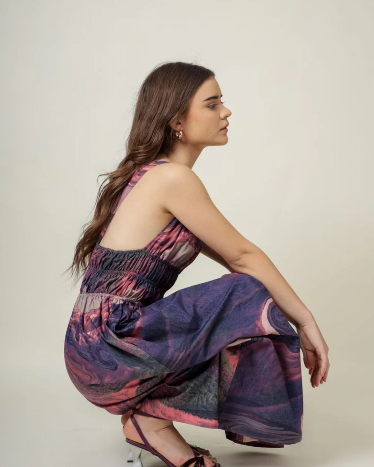 August printed dress