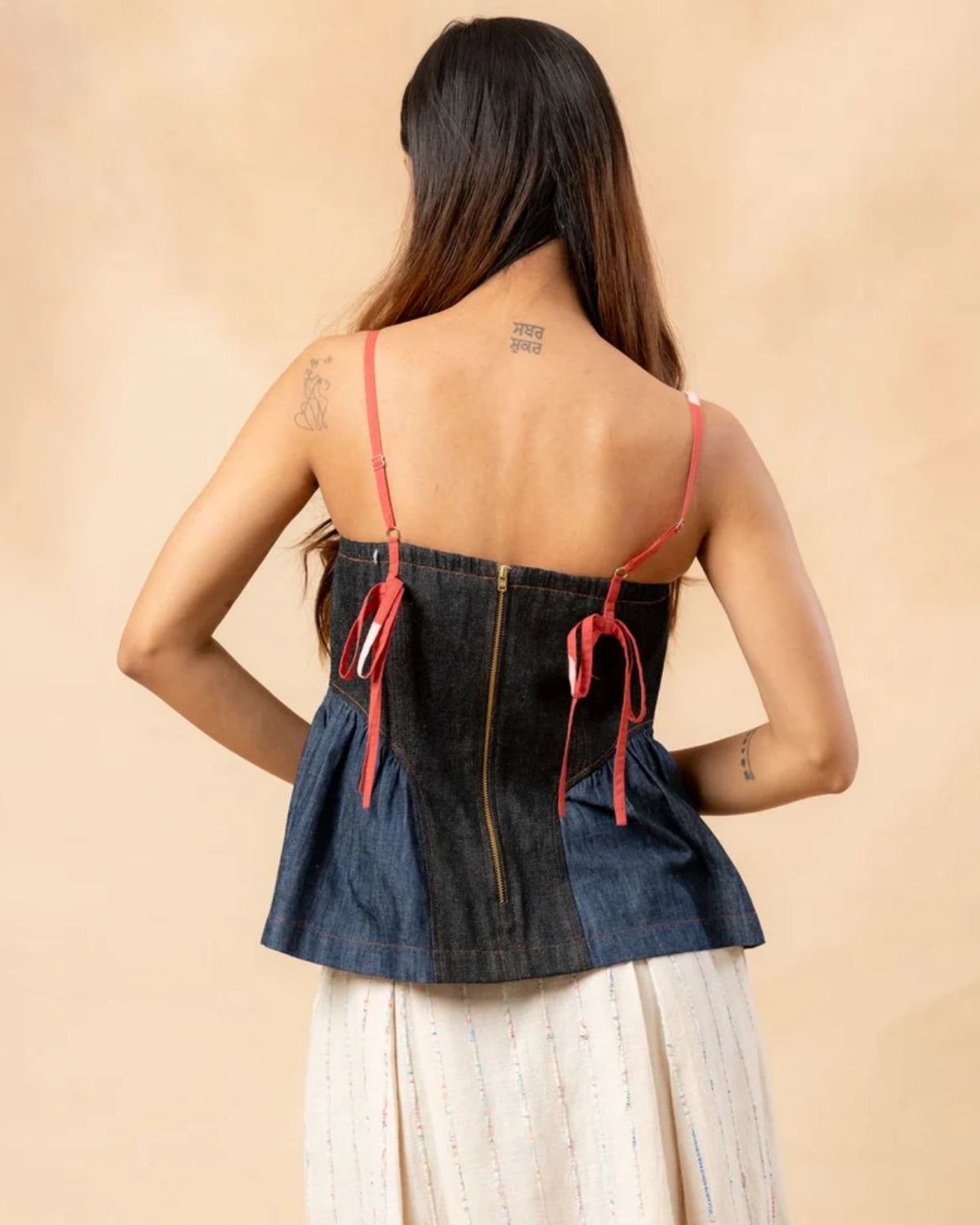 SUNHAT SPELL DENIM TOP