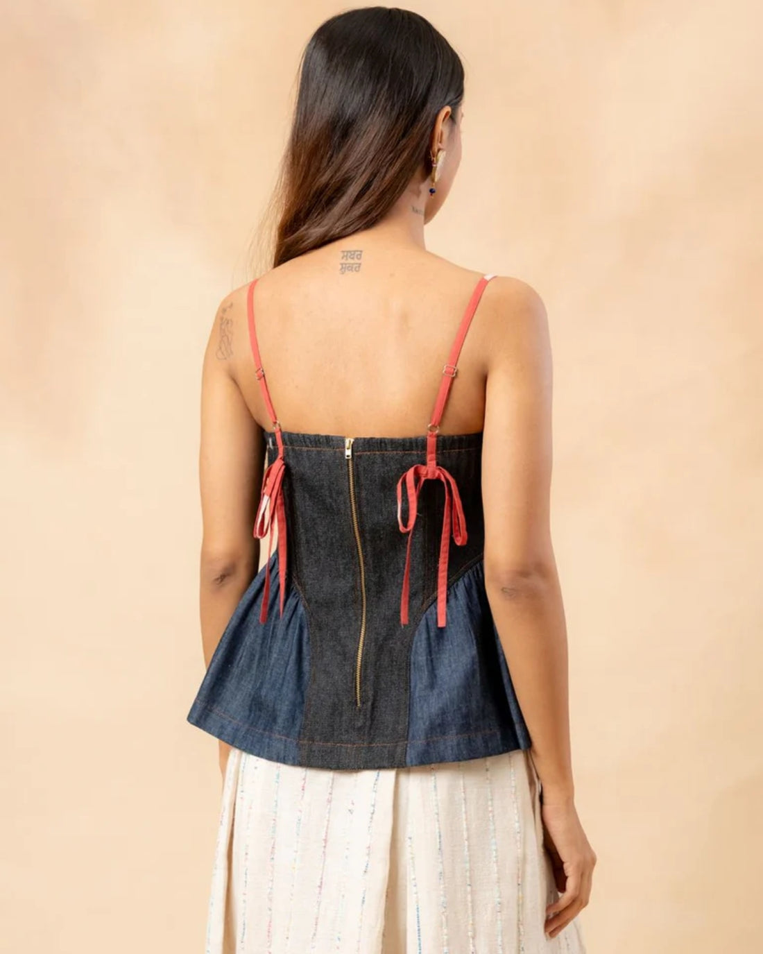 SUNHAT SPELL DENIM TOP